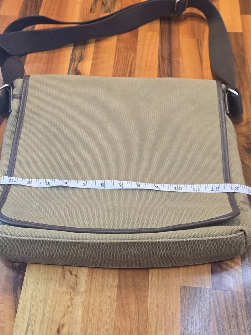 Levenger Canvas & Leather Field Messenger Bag - NWOT